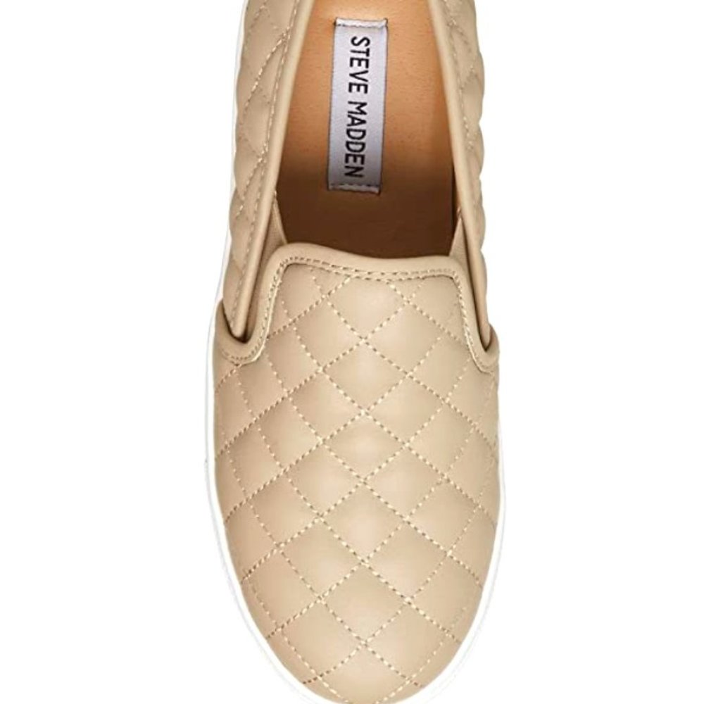 Steve Madden Quilted Ecntrcqt Sneaker (Cream)
